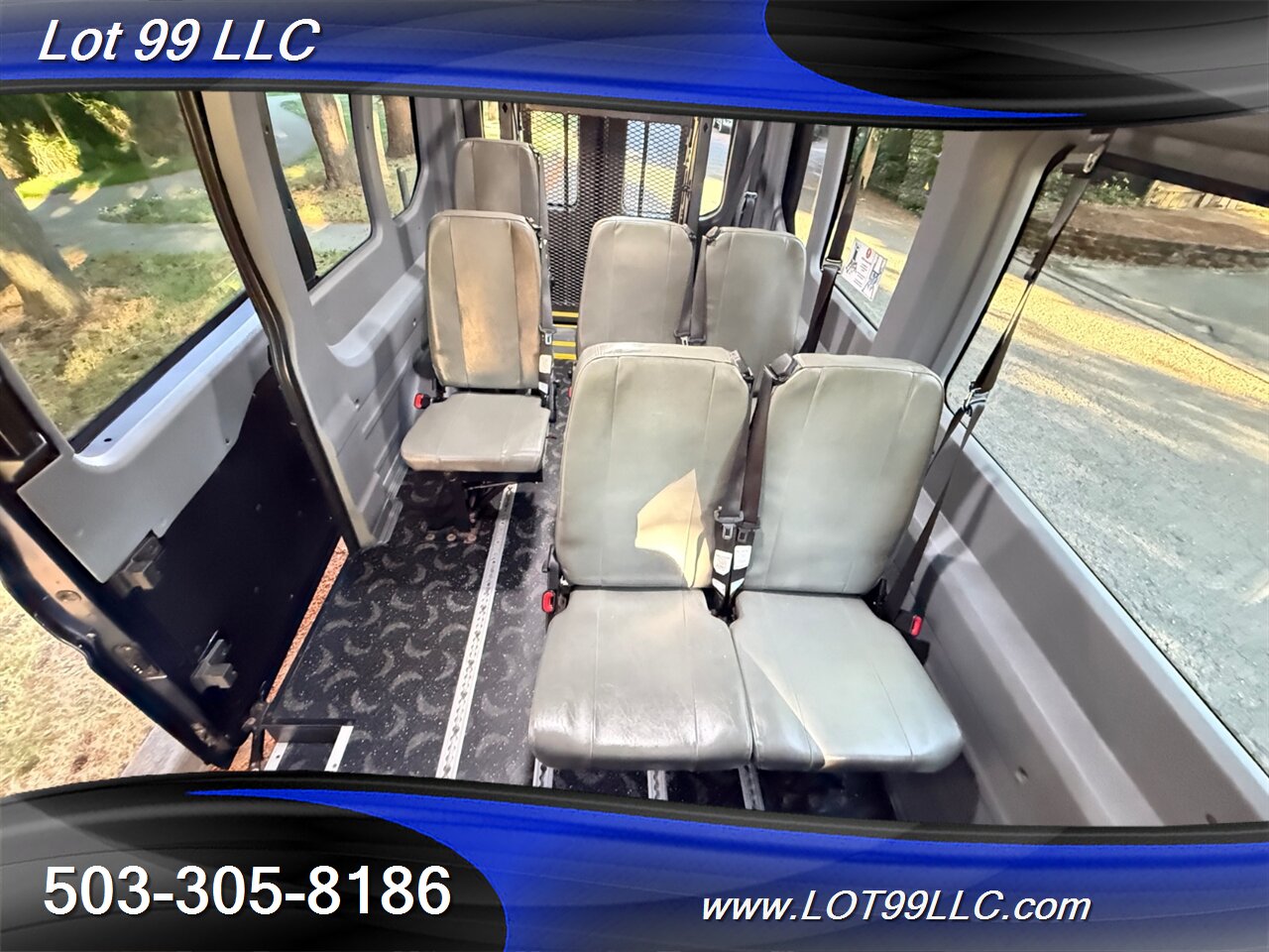 2018 Ford Transit 250 Mid Roof 87k WHEELCHAIR VAN 8 Passenger Blue NEW TIRES - Photo 9 - Milwaukie, OR 97267