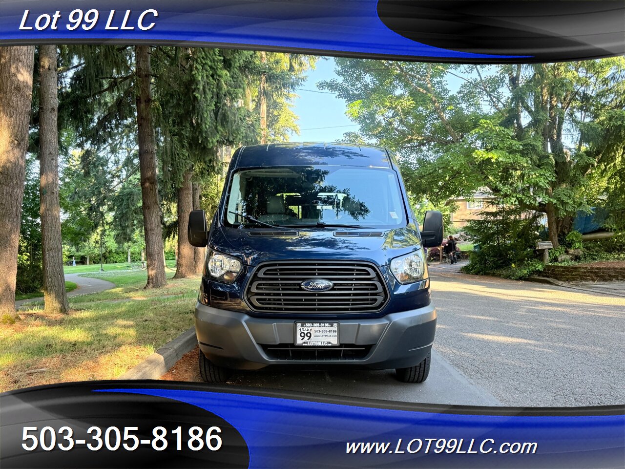 2018 Ford Transit 250 Mid Roof 87k WHEELCHAIR VAN 8 Passenger Blue NEW TIRES - Photo 14 - Milwaukie, OR 97267