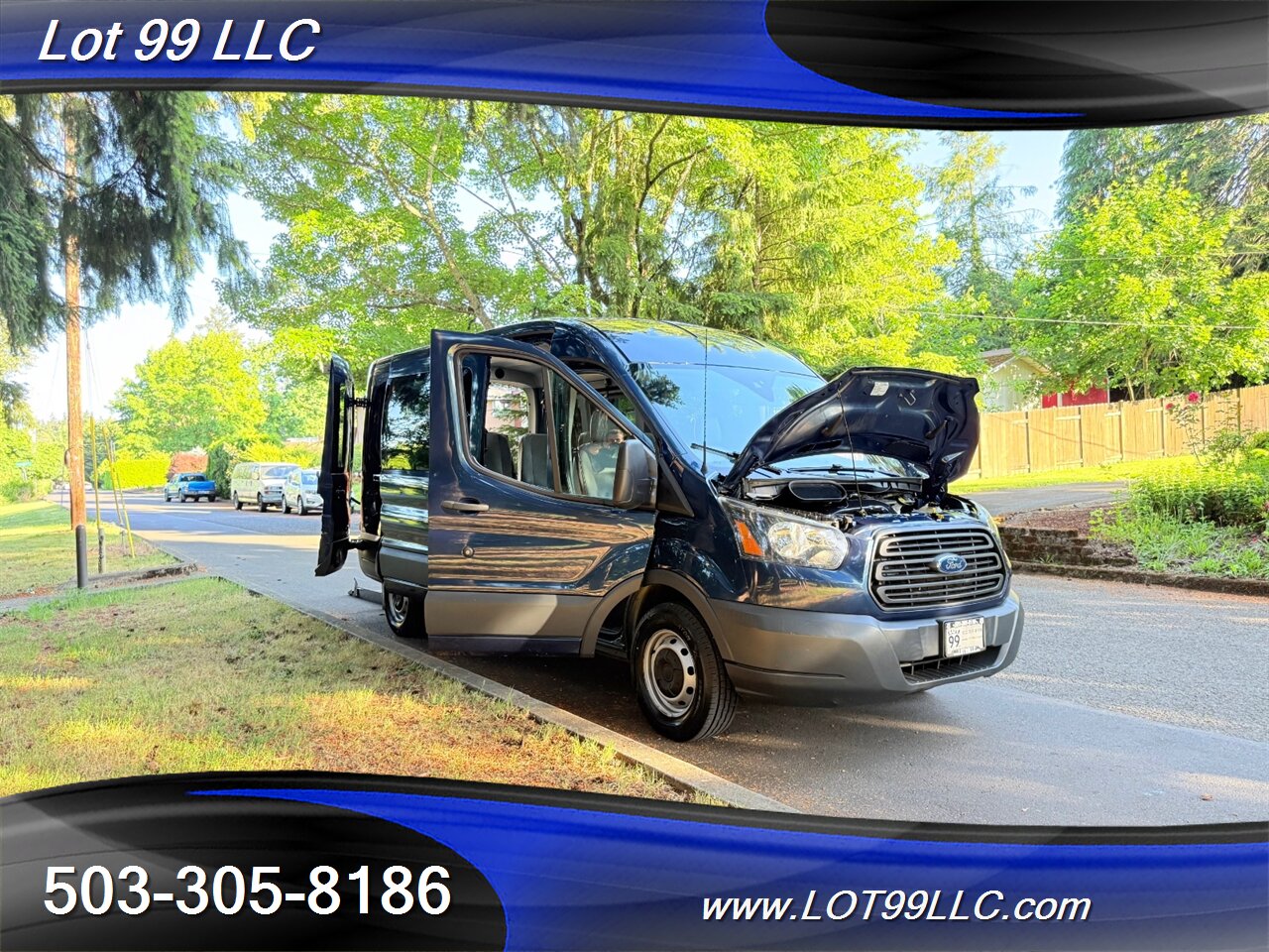 2018 Ford Transit 250 Mid Roof 87k WHEELCHAIR VAN 8 Passenger Blue NEW TIRES - Photo 36 - Milwaukie, OR 97267