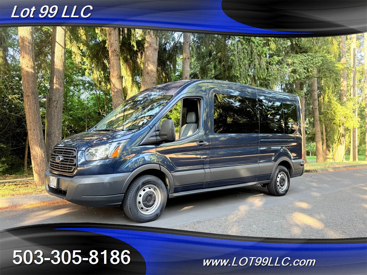 2018 Ford Transit 250 Mid Roof 87k WHEELCHAIR VAN 8 Passenger Blue NEW TIRES - Photo 13 - Milwaukie, OR 97267