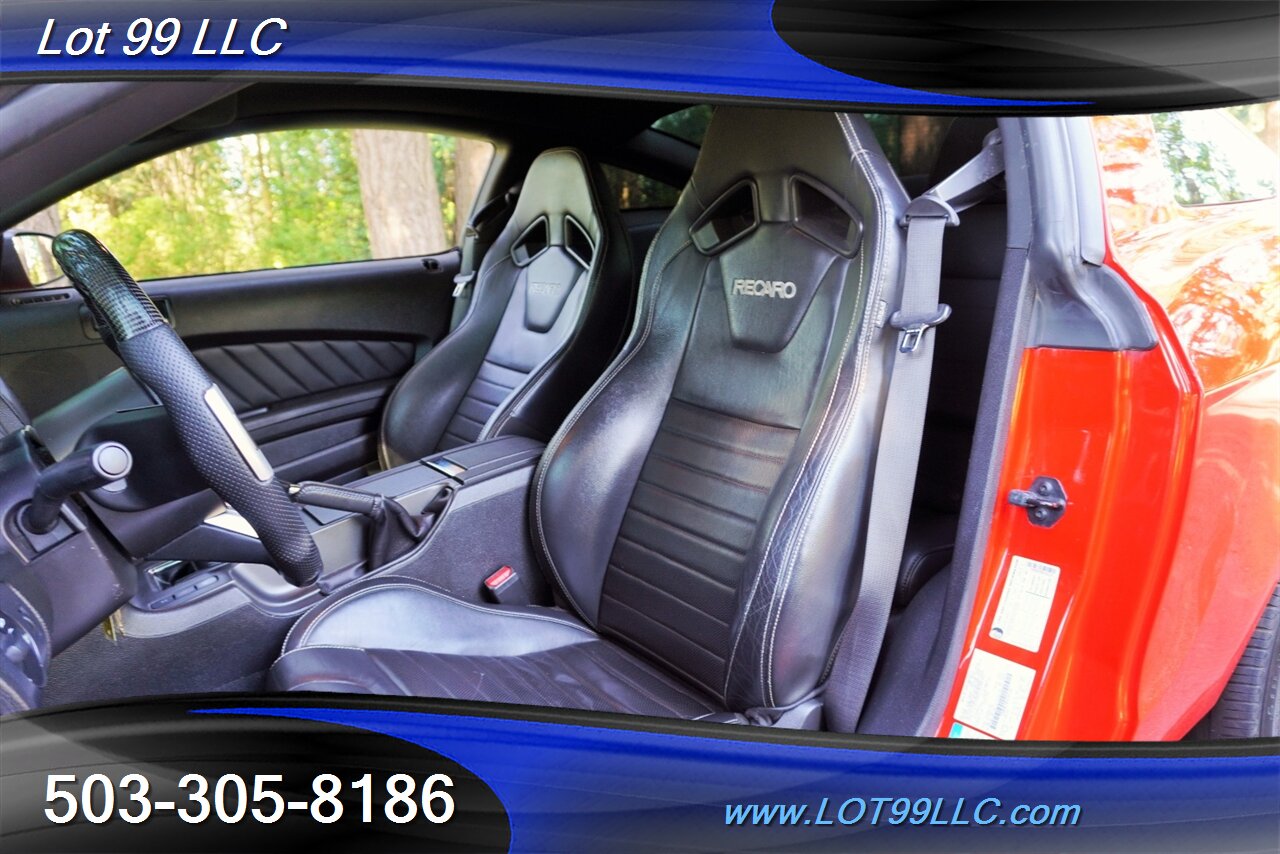 2013 Ford Mustang GT Coupe Only 92K V8 5.0L 6 Speed Manual  Black RECARO Leather Seats Premium Wheels Exhaust Newer Tires - Photo 2 - Milwaukie, OR 97267