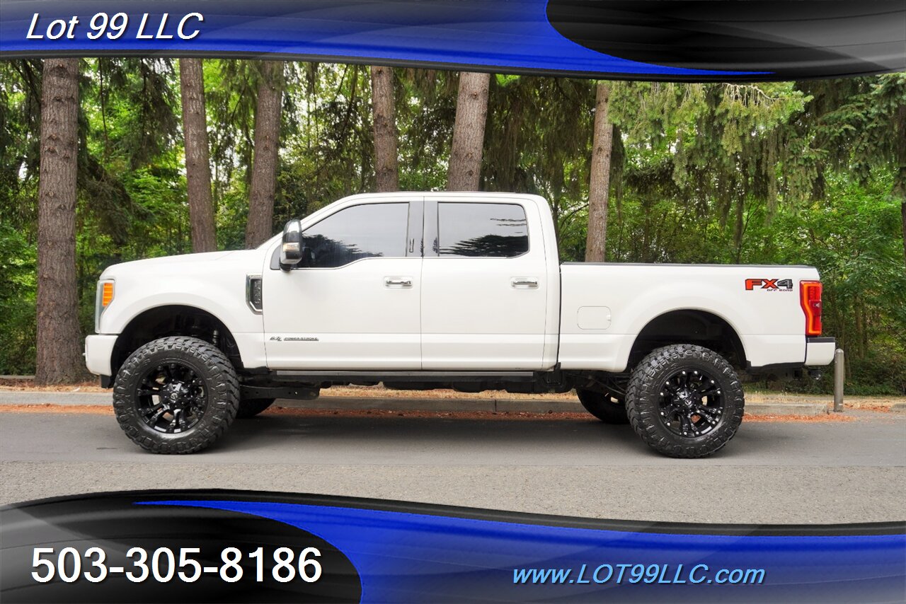 2017 Ford F-350 Platinum 4X4 Power Stroke Diesel Heated AC Leather  Seats Pano Roof LIFTED 20 Fuel Wheels Like NEW 37X12.5 20 TIRES - Photo 1 - Milwaukie, OR 97267