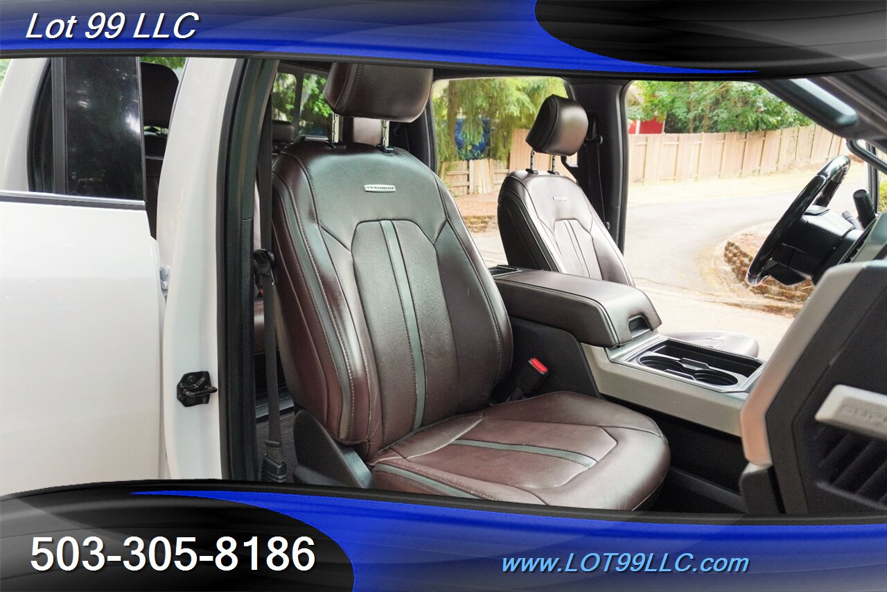 2017 Ford F-350 Platinum 4X4 Power Stroke Diesel Heated AC Leather  Seats Pano Roof LIFTED 20 Fuel Wheels Like NEW 37X12.5 20 TIRES - Photo 17 - Milwaukie, OR 97267