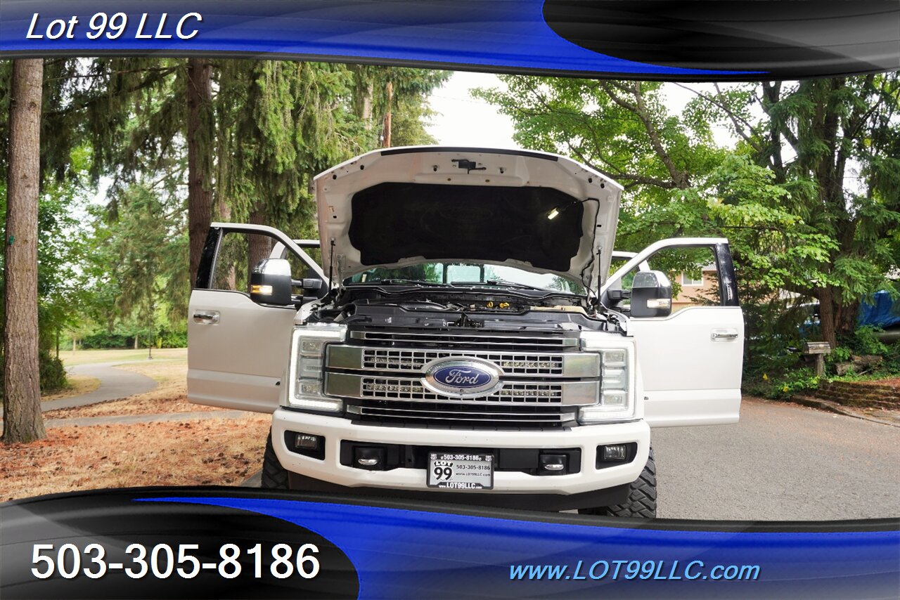 2017 Ford F-350 Platinum 4X4 Power Stroke Diesel Heated AC Leather  Seats Pano Roof LIFTED 20 Fuel Wheels Like NEW 37X12.5 20 TIRES - Photo 31 - Milwaukie, OR 97267