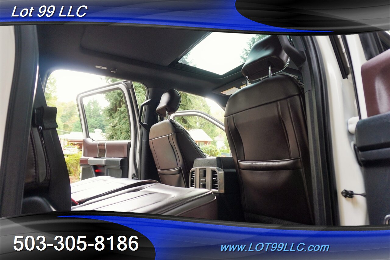 2017 Ford F-350 Platinum 4X4 Power Stroke Diesel Heated AC Leather  Seats Pano Roof LIFTED 20 Fuel Wheels Like NEW 37X12.5 20 TIRES - Photo 14 - Milwaukie, OR 97267