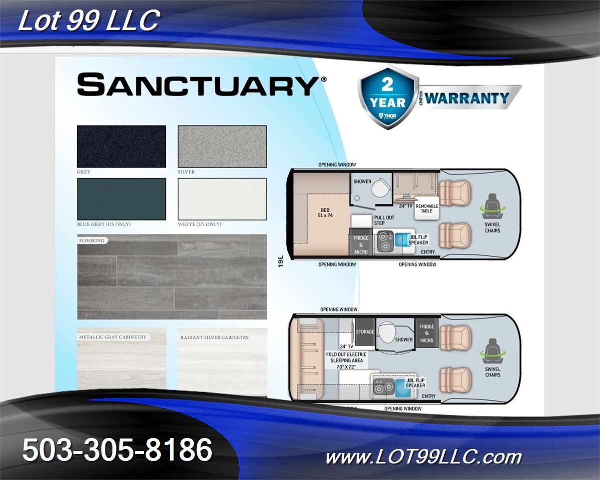 2022 Mercedes-Benz Sprinter 2500 4x4 Diesel *Thor Tranquility 19P* Overland Conversion Class B Camper Vans - Photo 4 - Milwaukie, OR 97267
