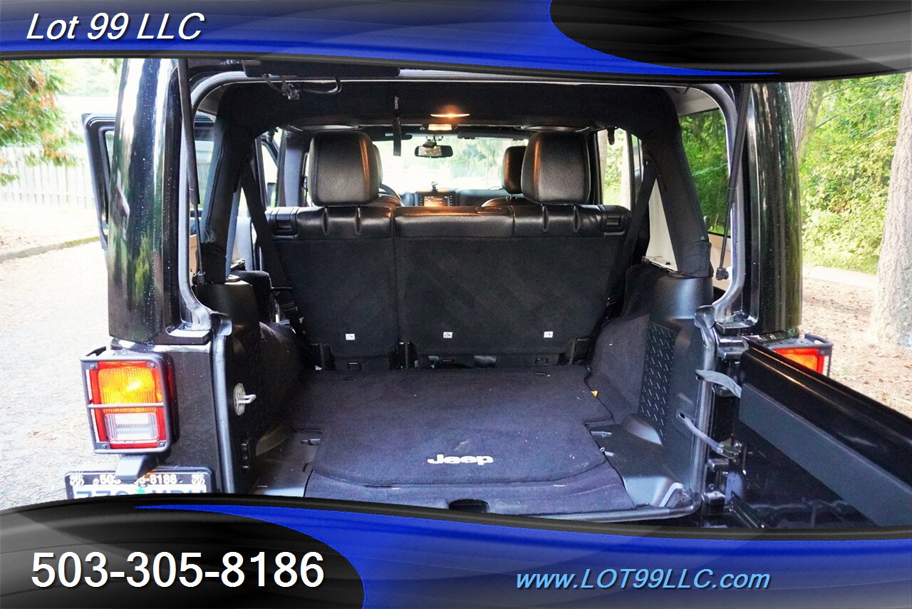 2017 Jeep Wrangler Sahara 4X4 V6 3.6L Auto Heated Leather Seats HARD  TOP Bumper Fuel Wheels NEW 37X12.5 17 OFF ROAD TIRES - Photo 17 - Milwaukie, OR 97267