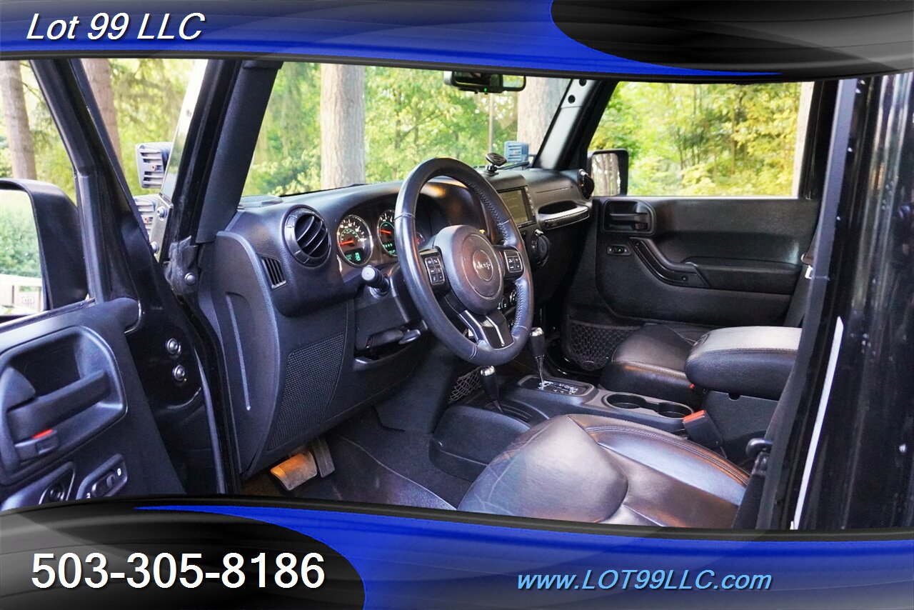 2017 Jeep Wrangler Sahara 4X4 V6 3.6L Auto Heated Leather Seats HARD  TOP Bumper Fuel Wheels NEW 37X12.5 17 OFF ROAD TIRES - Photo 15 - Milwaukie, OR 97267