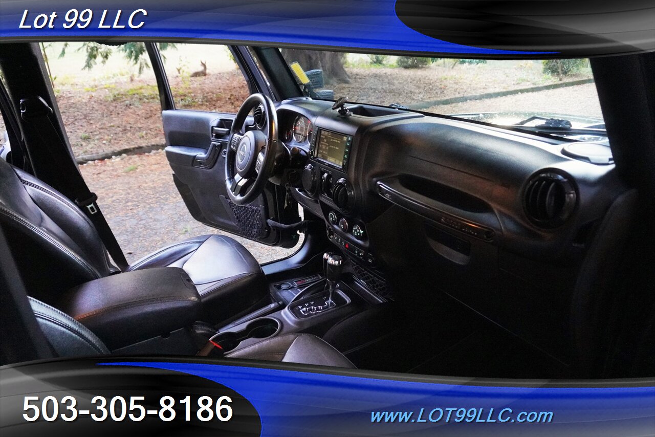 2017 Jeep Wrangler Sahara 4X4 V6 3.6L Auto Heated Leather Seats HARD  TOP Bumper Fuel Wheels NEW 37X12.5 17 OFF ROAD TIRES - Photo 22 - Milwaukie, OR 97267