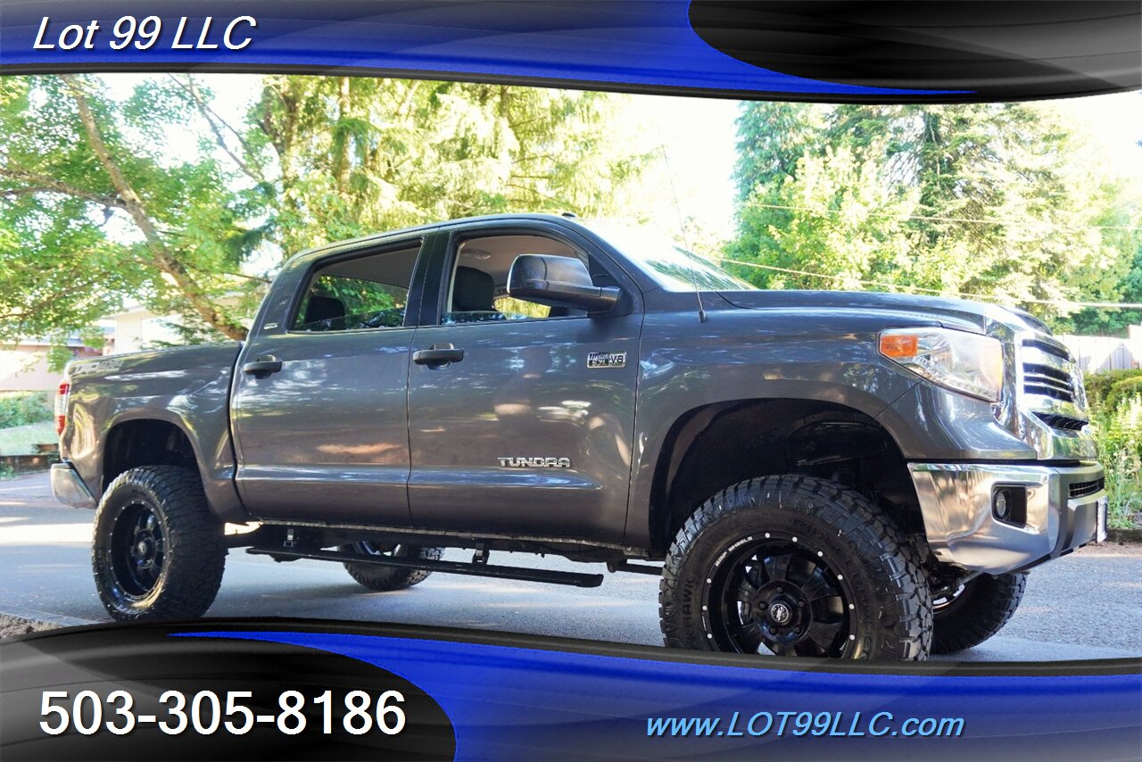 2016 Toyota Tundra SR5 4X4 Crew Max V8 5.7L Auto Short Bed LIFTED LIFTED Black 20 Wheels Newer OFF ROAD TIRES - Photo 6 - Milwaukie, OR 97267