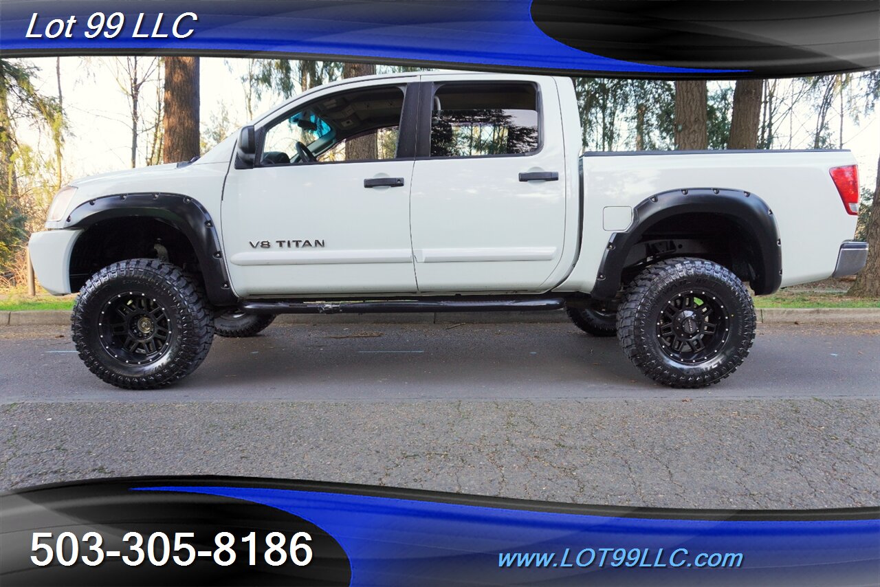 2008 Nissan Titan XE 4X4 Crew Cab V8 5.6L Auto Lifted Black Wheels  NEW TIRES FABTECH LIFT KIT Tinted Windows Short Bed - Photo 1 - Milwaukie, OR 97267