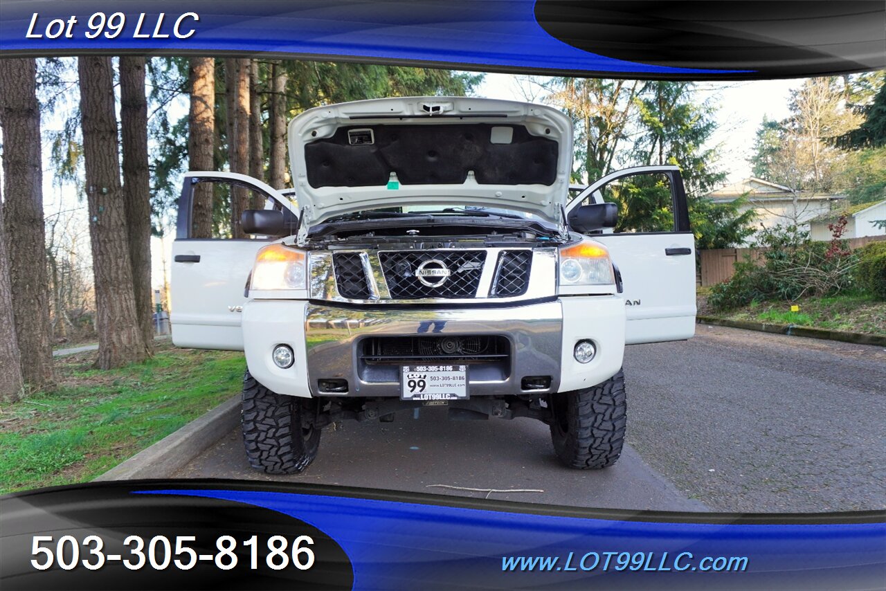 2008 Nissan Titan XE 4X4 Crew Cab V8 5.6L Auto Lifted Black Wheels  NEW TIRES FABTECH LIFT KIT Tinted Windows Short Bed - Photo 27 - Milwaukie, OR 97267