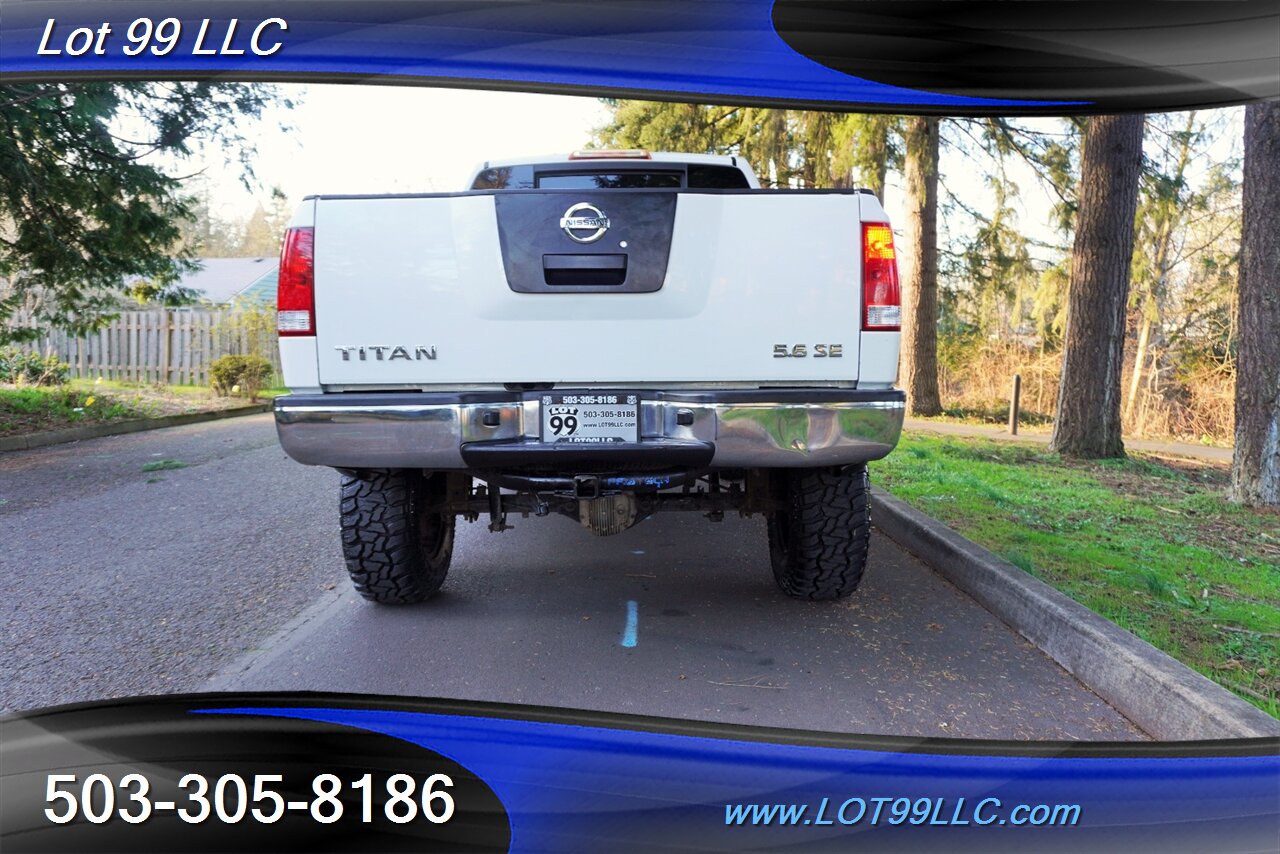 2008 Nissan Titan XE 4X4 Crew Cab V8 5.6L Auto Lifted Black Wheels  NEW TIRES FABTECH LIFT KIT Tinted Windows Short Bed - Photo 10 - Milwaukie, OR 97267