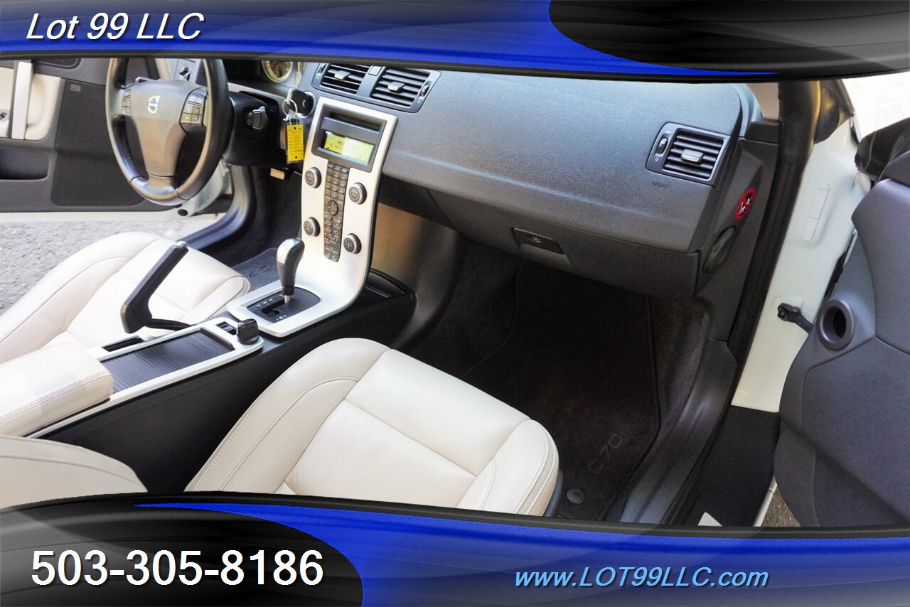 2013 Volvo C70 T5 Hard Top Convertible 100k Heated Leather Seats Power Convertible Top Premium Wheels Newer Tires - Photo 35 - Milwaukie, OR 97267