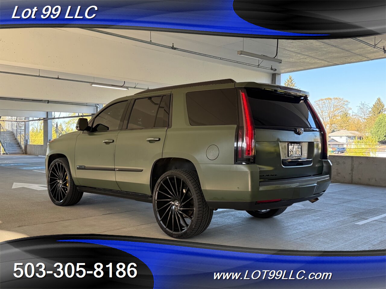 2017 Cadillac Escalade Platinum 125k *OD Green Wrap* Asanti 26's DVD's Power 3rd Row - Photo 8 - Milwaukie, OR 97267