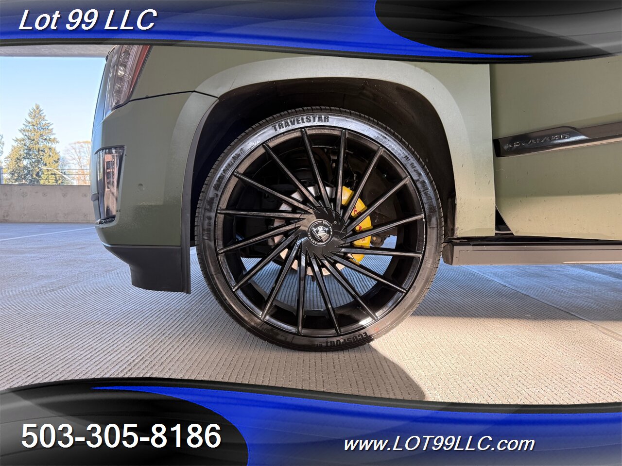 2017 Cadillac Escalade Platinum 125k *OD Green Wrap* Asanti 26's DVD's Power 3rd Row - Photo 24 - Milwaukie, OR 97267