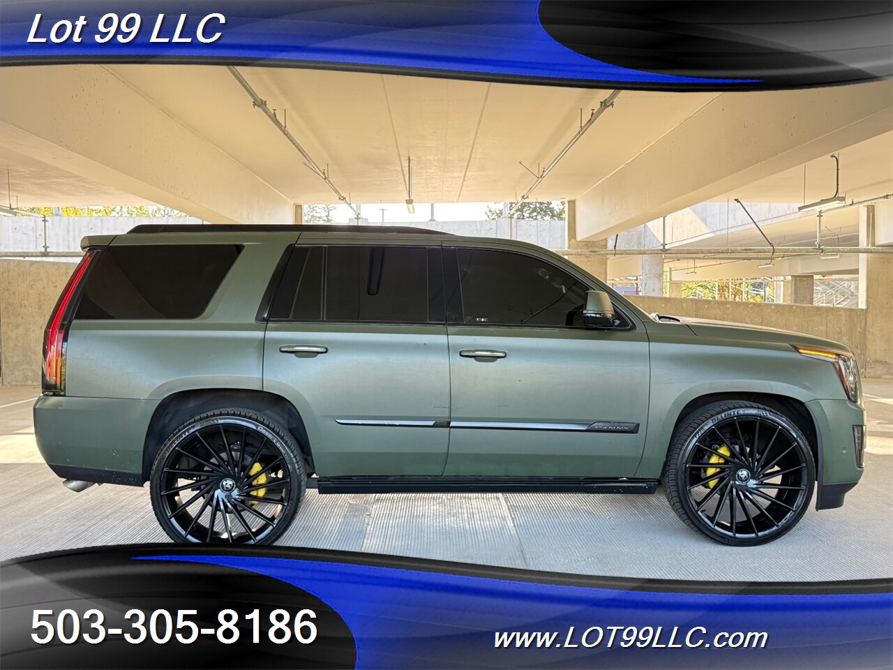2017 Cadillac Escalade Platinum 125k *OD Green Wrap* Asanti 26's DVD's Power 3rd Row - Photo 5 - Milwaukie, OR 97267