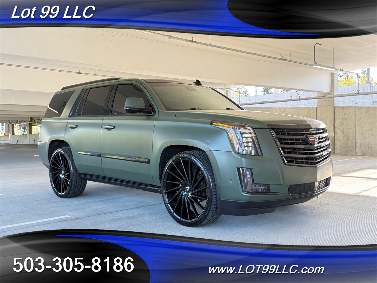 2017 Cadillac Escalade Platinum 125k *OD Green Wrap* Asanti 26's DVD's Power 3rd Row - Photo 4 - Milwaukie, OR 97267