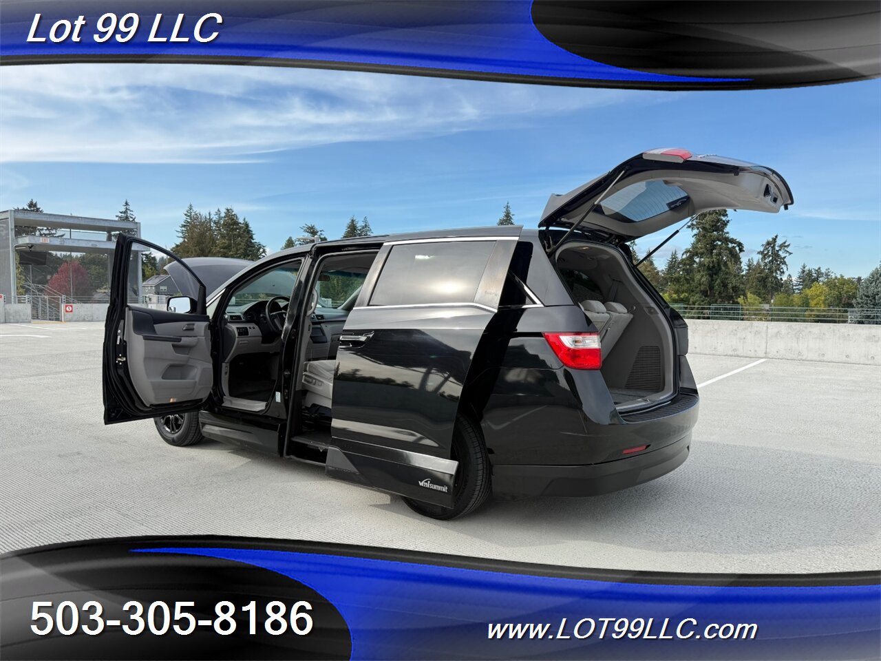 2011 Honda Odyssey EX WHEELCHAIR VAN Kneeling 30 " Power Ramp B&D TURN  TRANSFER SEAT  NEW TIRES Navigation - Photo 33 - Milwaukie, OR 97267