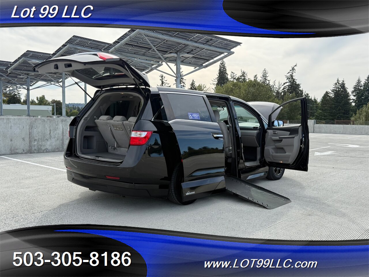2011 Honda Odyssey EX WHEELCHAIR VAN Kneeling 30 " Power Ramp B&D TURN  TRANSFER SEAT  NEW TIRES Navigation - Photo 31 - Milwaukie, OR 97267