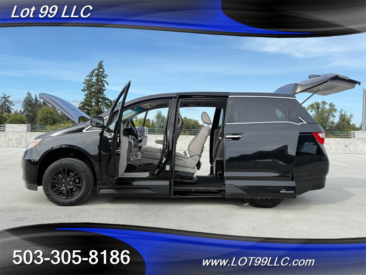 2011 Honda Odyssey EX WHEELCHAIR VAN Kneeling 30 " Power Ramp B&D TURN  TRANSFER SEAT  NEW TIRES Navigation - Photo 21 - Milwaukie, OR 97267