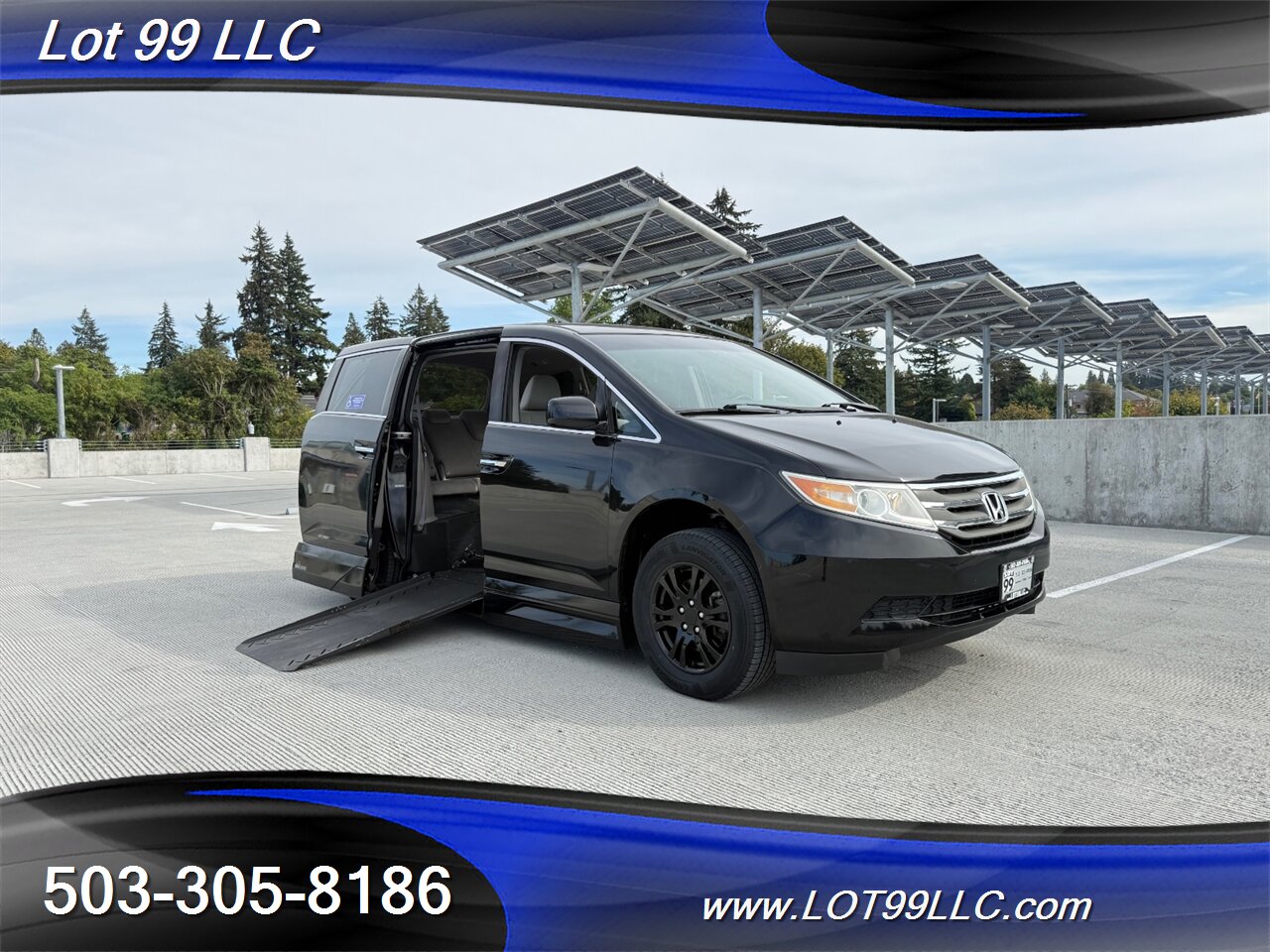 2011 Honda Odyssey EX WHEELCHAIR VAN Kneeling 30 " Power Ramp B&D TURN  TRANSFER SEAT  NEW TIRES Navigation - Photo 2 - Milwaukie, OR 97267