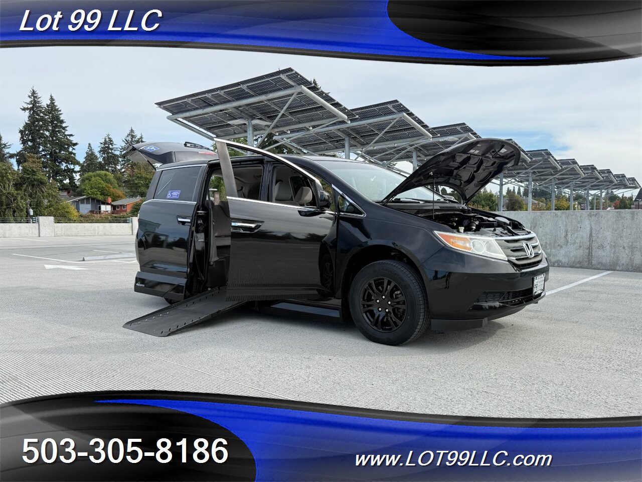 2011 Honda Odyssey EX WHEELCHAIR VAN Kneeling 30 " Power Ramp B&D TURN  TRANSFER SEAT  NEW TIRES Navigation - Photo 30 - Milwaukie, OR 97267