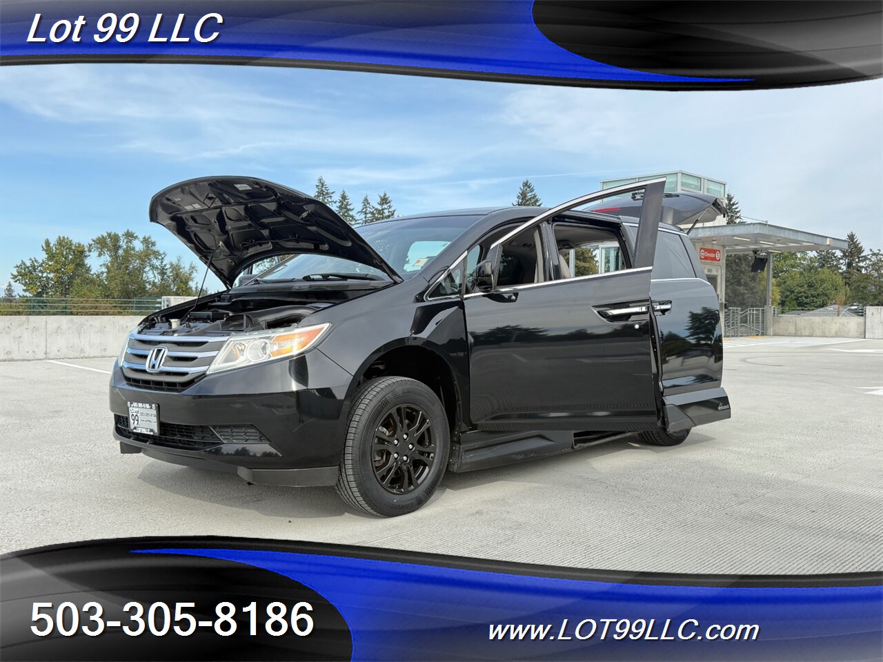 2011 Honda Odyssey EX WHEELCHAIR VAN Kneeling 30 " Power Ramp B&D TURN  TRANSFER SEAT  NEW TIRES Navigation - Photo 28 - Milwaukie, OR 97267