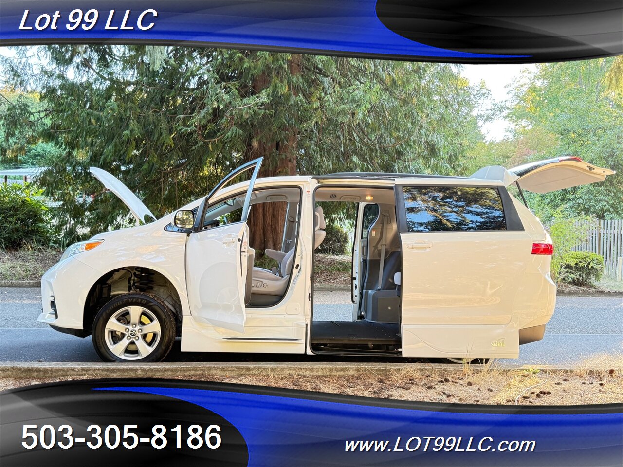 2020 Toyota Sienna LE 67k Miles WHEELCHAIR VAN New Tires Navi Cam   - Photo 65 - Milwaukie, OR 97267
