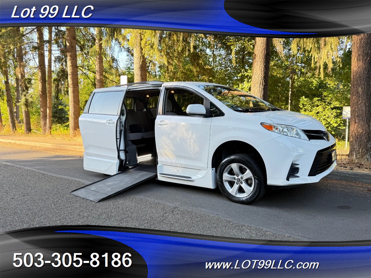 2020 Toyota Sienna LE 67k Miles WHEELCHAIR VAN New Tires Navi Cam   - Photo 2 - Milwaukie, OR 97267