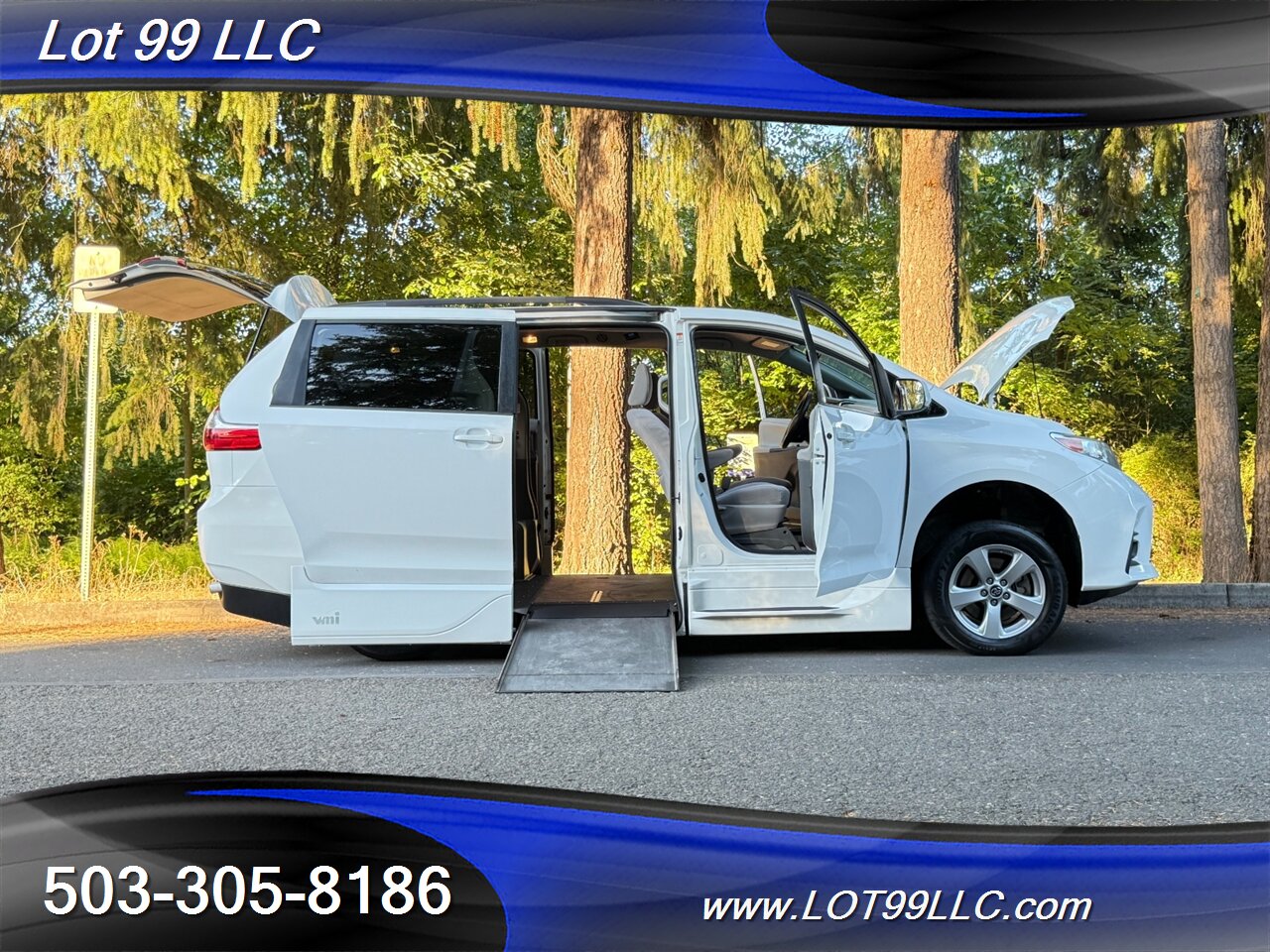2020 Toyota Sienna LE 67k Miles WHEELCHAIR VAN New Tires Navi Cam   - Photo 53 - Milwaukie, OR 97267