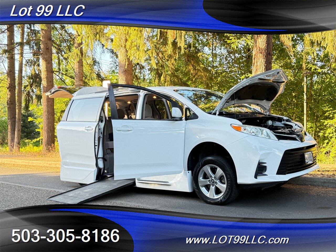 2020 Toyota Sienna LE 67k Miles WHEELCHAIR VAN New Tires Navi Cam   - Photo 56 - Milwaukie, OR 97267