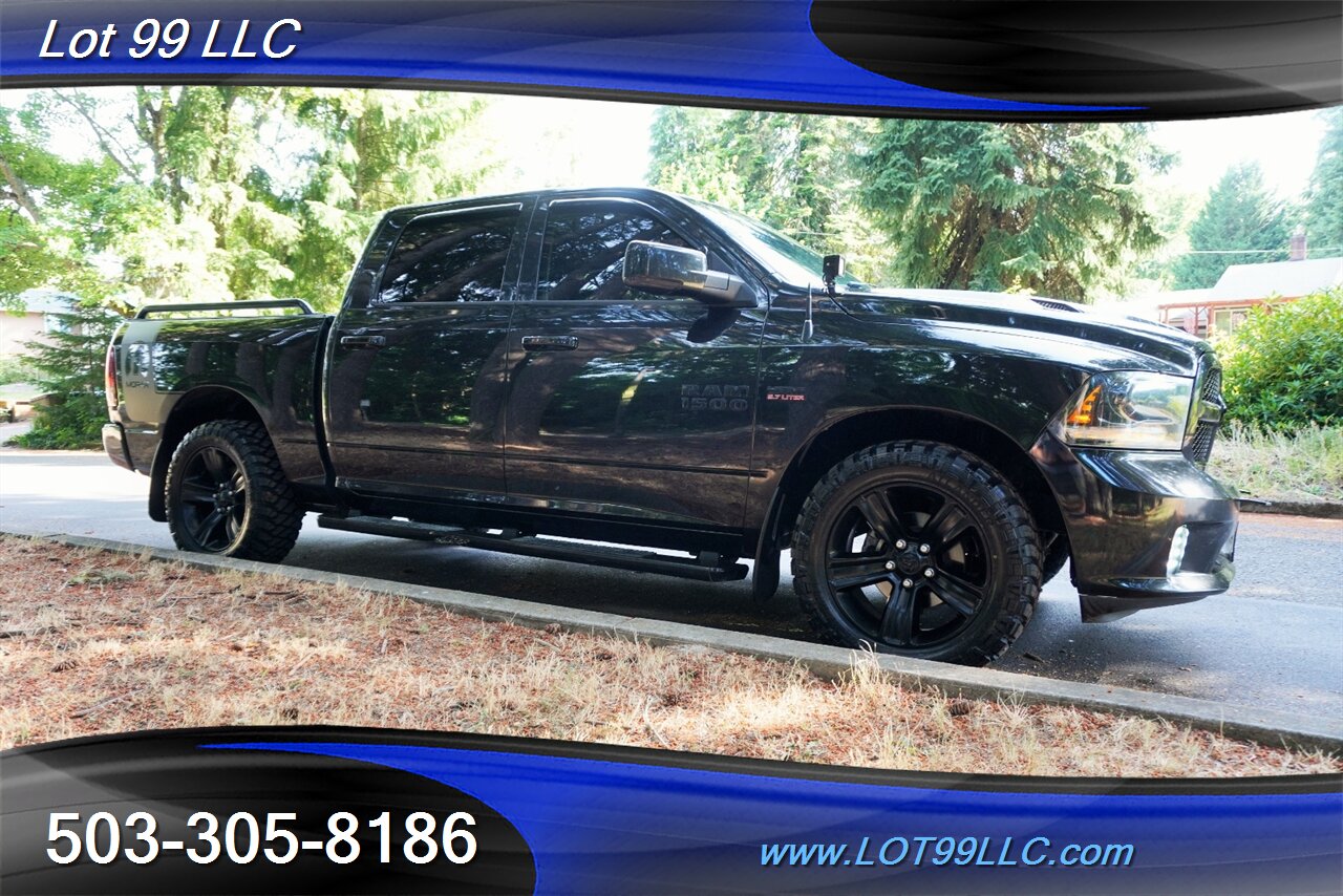 2015 RAM 1500 Sport 4x4 V8 HEMI Auto Heated leather Seats Black Wheels NEW TIRES Short Bed Local Trade - Photo 7 - Milwaukie, OR 97267