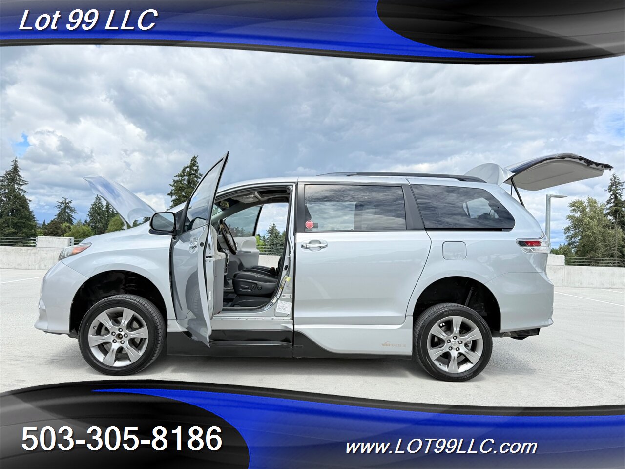 2014 Toyota Sienna SE Side Ramp WHEELCHAIR VAN 6-Passenger Leather  DVD Sunroof Power Ramp - Photo 23 - Milwaukie, OR 97267