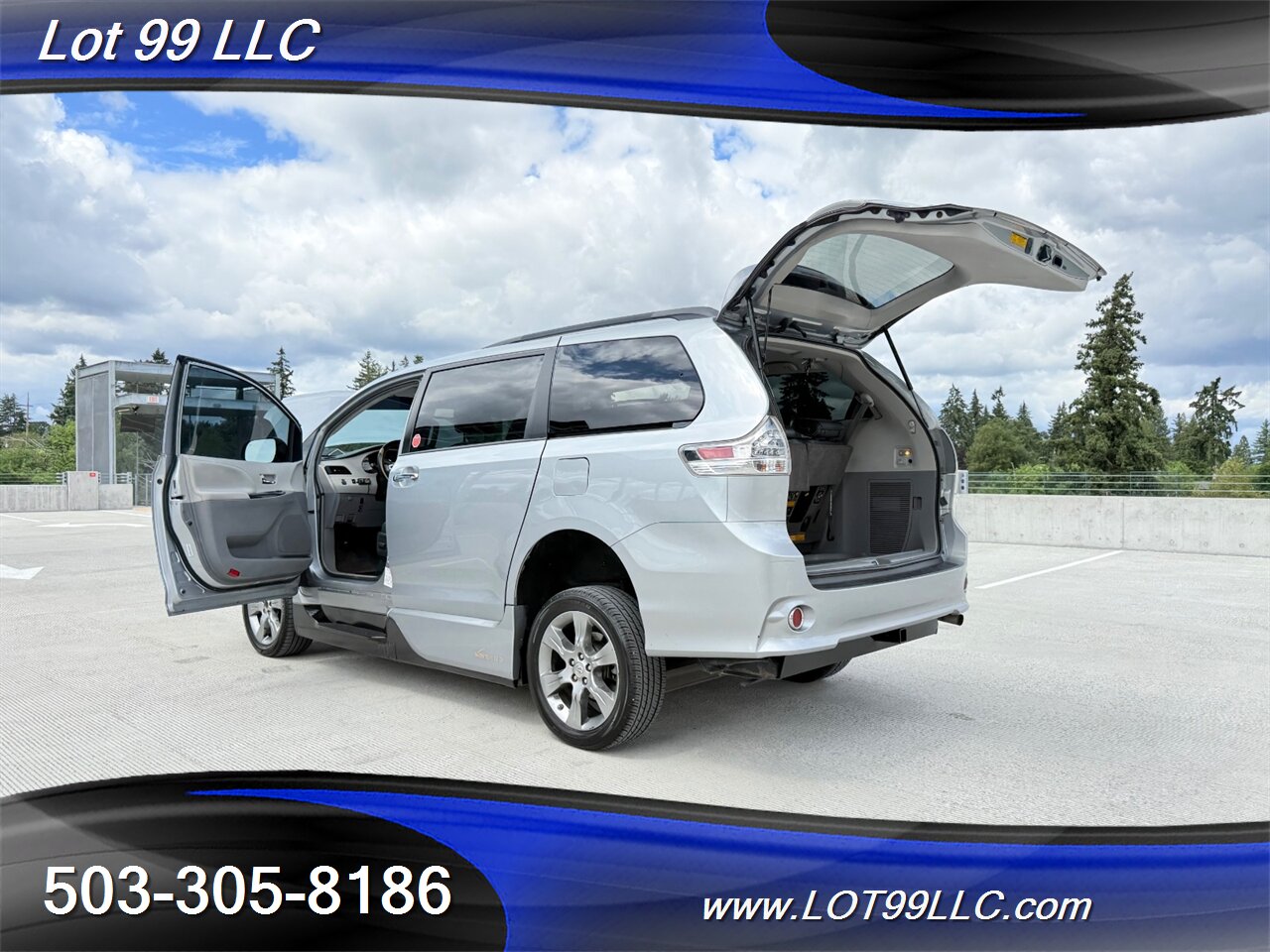 2014 Toyota Sienna SE Side Ramp WHEELCHAIR VAN 6-Passenger Leather  DVD Sunroof Power Ramp - Photo 36 - Milwaukie, OR 97267