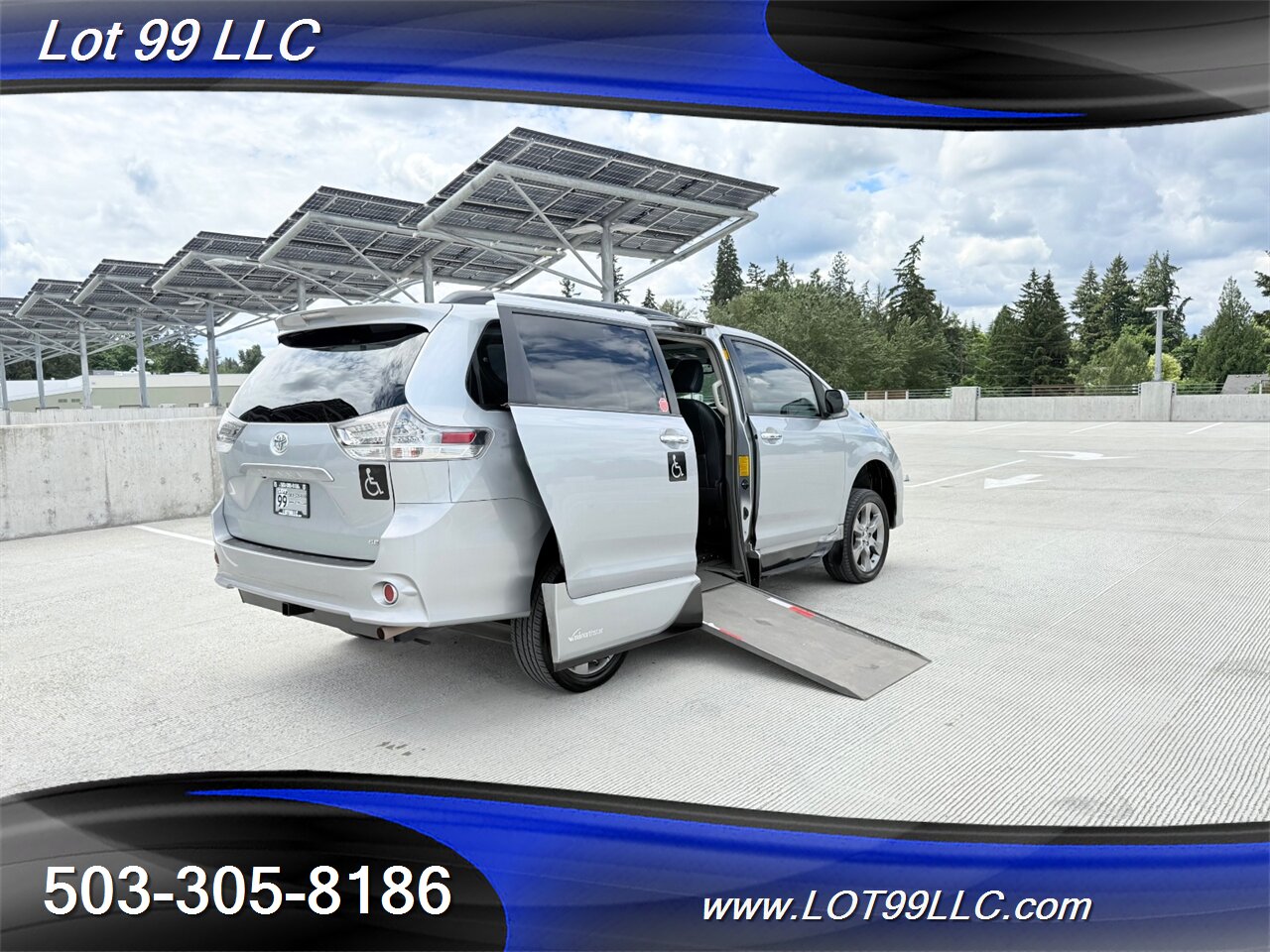 2014 Toyota Sienna SE Side Ramp WHEELCHAIR VAN 6-Passenger Leather  DVD Sunroof Power Ramp - Photo 34 - Milwaukie, OR 97267