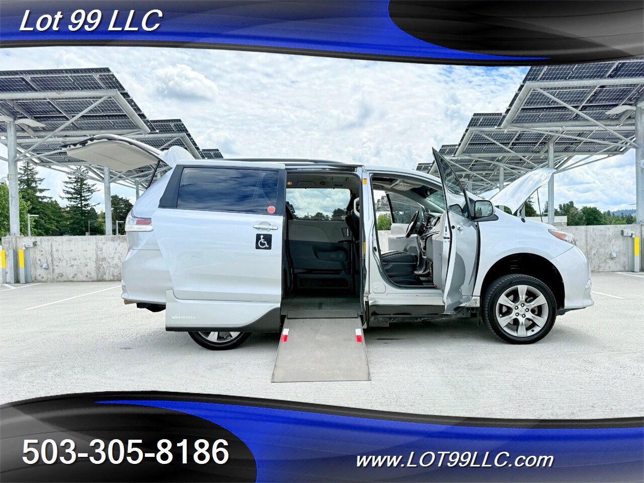 2014 Toyota Sienna SE Side Ramp WHEELCHAIR VAN 6-Passenger Leather  DVD Sunroof Power Ramp - Photo 26 - Milwaukie, OR 97267