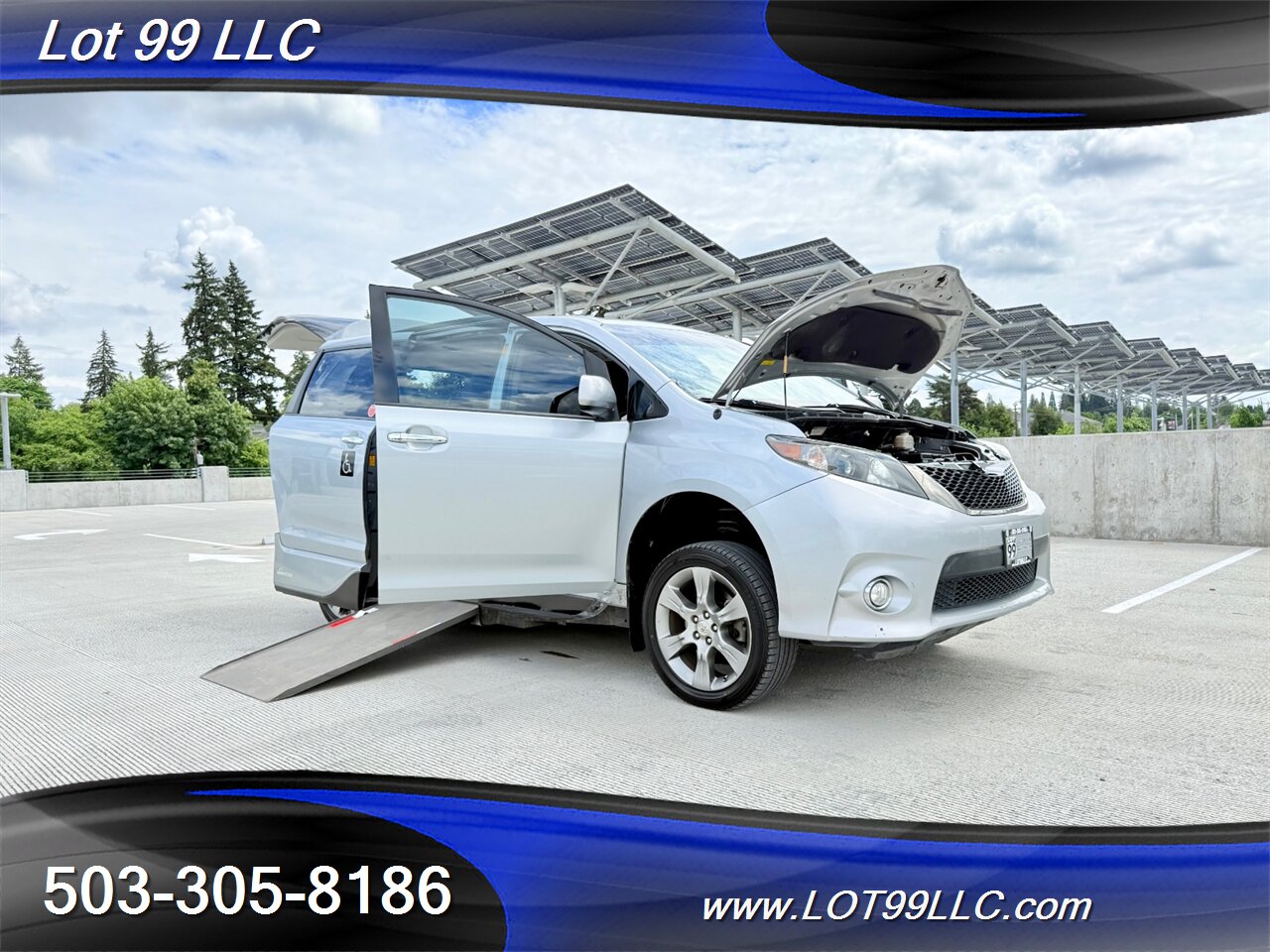 2014 Toyota Sienna SE Side Ramp WHEELCHAIR VAN 6-Passenger Leather  DVD Sunroof Power Ramp - Photo 33 - Milwaukie, OR 97267