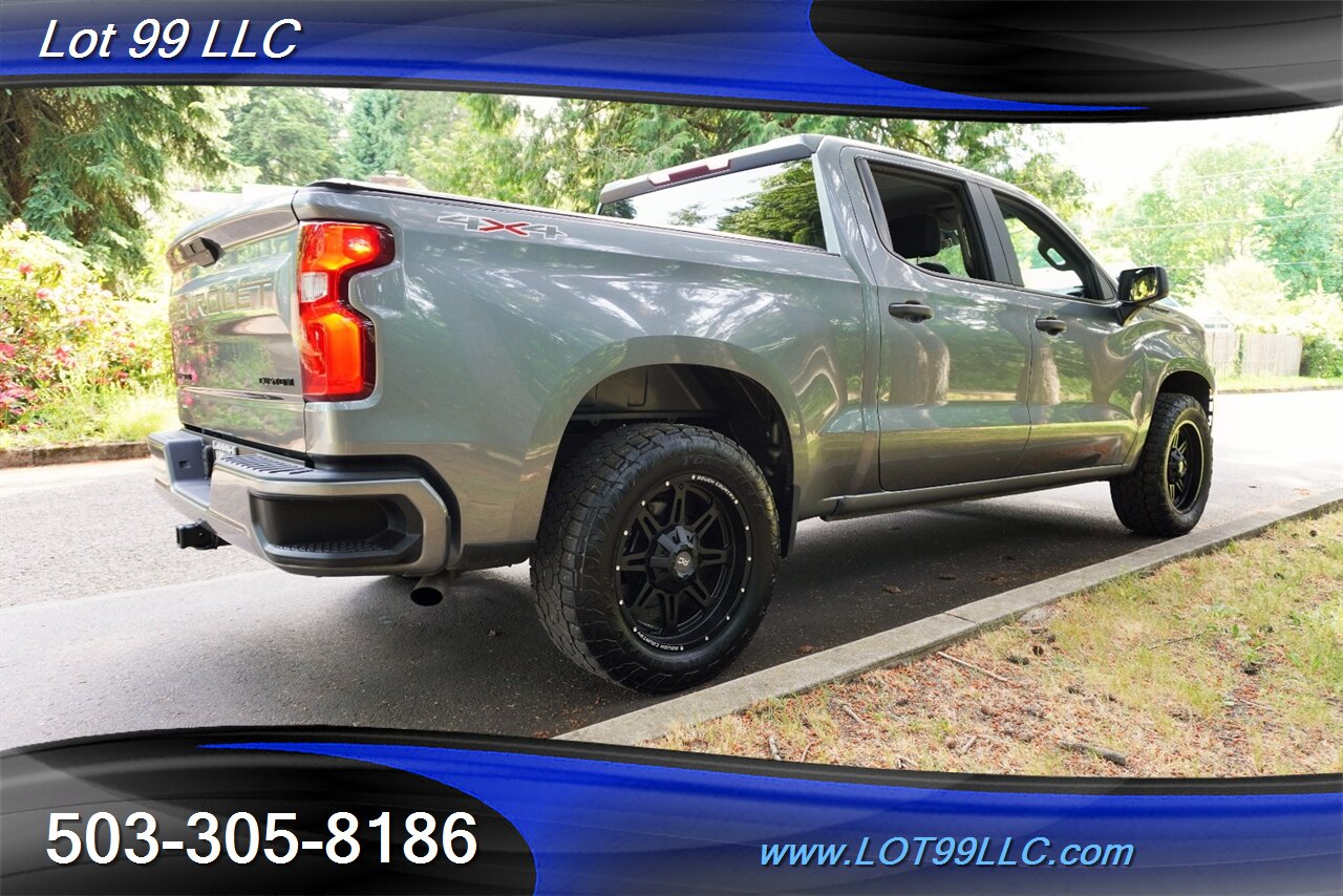 2021 Chevrolet Silverado 1500 Custom 4X4 Crew Cab Auto Short Bed LIFTED 20  Black Wheels OFF ROAD TIRES 2 OWNERS - Photo 9 - Milwaukie, OR 97267