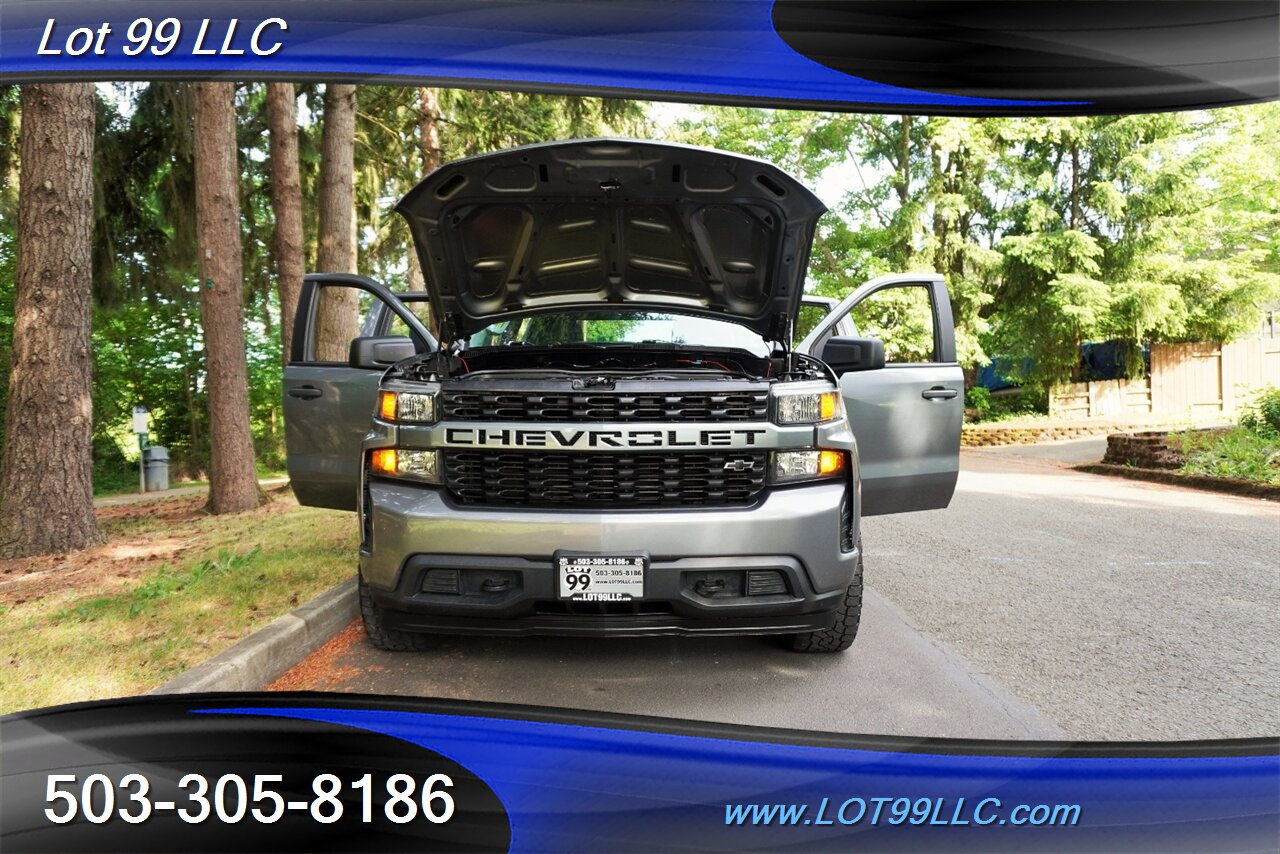 2021 Chevrolet Silverado 1500 Custom 4X4 Crew Cab Auto Short Bed LIFTED 20  Black Wheels OFF ROAD TIRES 2 OWNERS - Photo 26 - Milwaukie, OR 97267