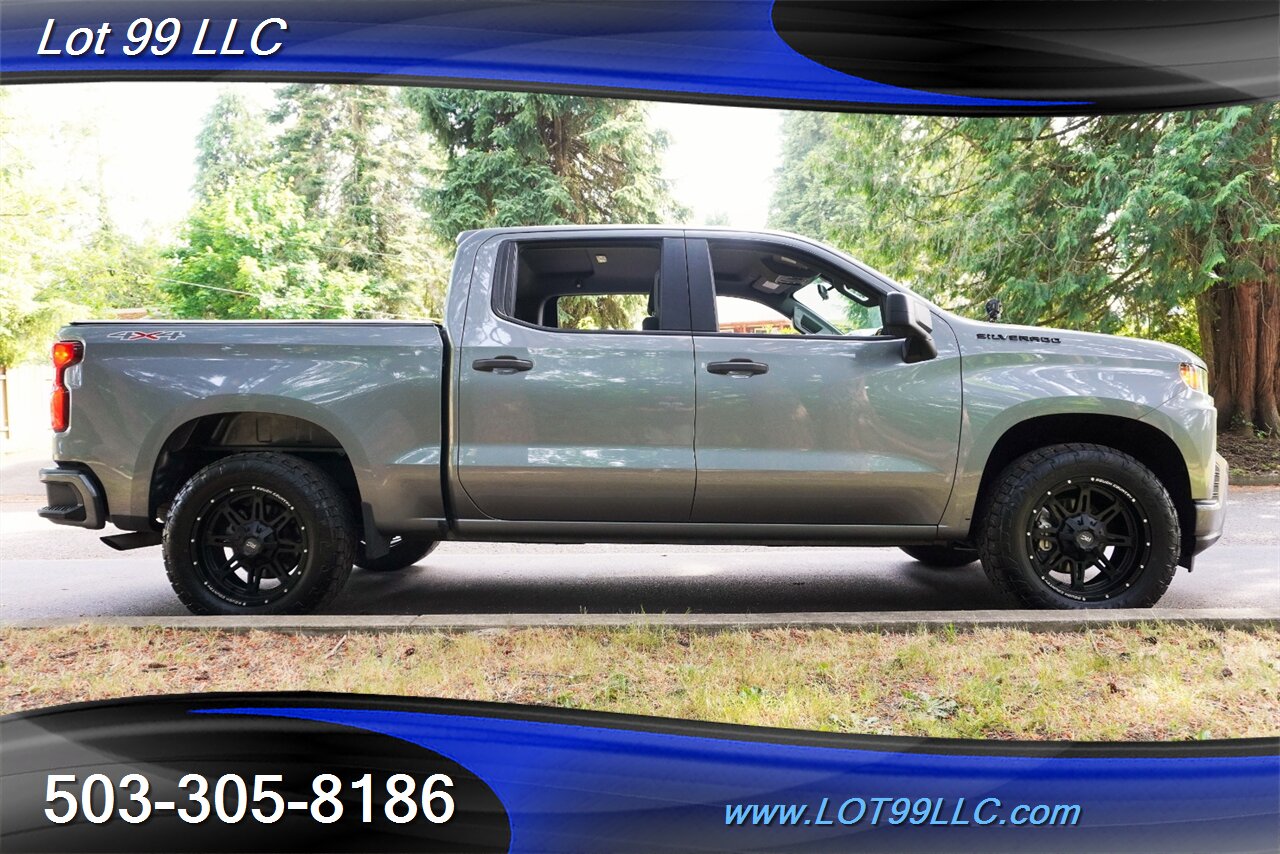 2021 Chevrolet Silverado 1500 Custom 4X4 Crew Cab Auto Short Bed LIFTED 20  Black Wheels OFF ROAD TIRES 2 OWNERS - Photo 8 - Milwaukie, OR 97267