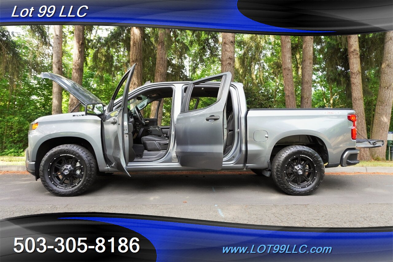 2021 Chevrolet Silverado 1500 Custom 4X4 Crew Cab Auto Short Bed LIFTED 20  Black Wheels OFF ROAD TIRES 2 OWNERS - Photo 25 - Milwaukie, OR 97267