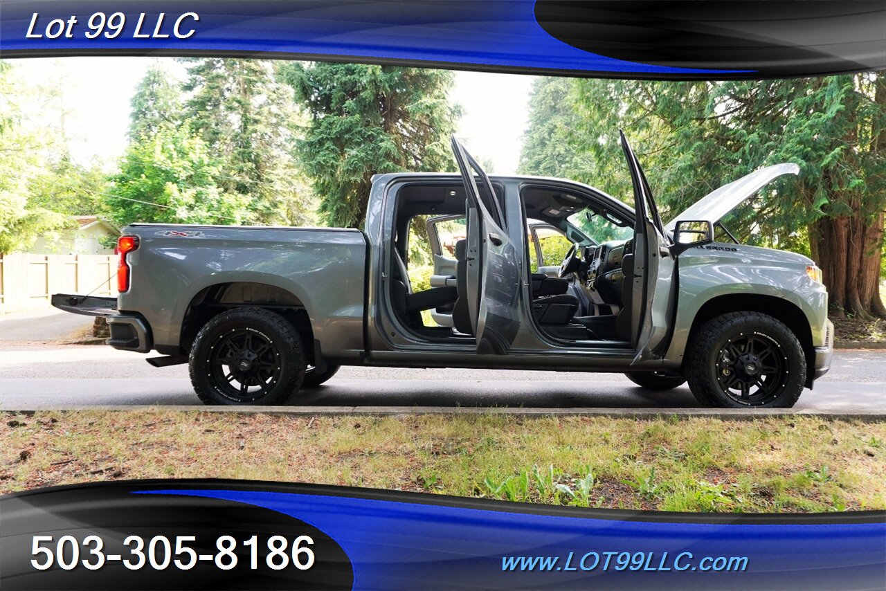 2021 Chevrolet Silverado 1500 Custom 4X4 Crew Cab Auto Short Bed LIFTED 20  Black Wheels OFF ROAD TIRES 2 OWNERS - Photo 27 - Milwaukie, OR 97267