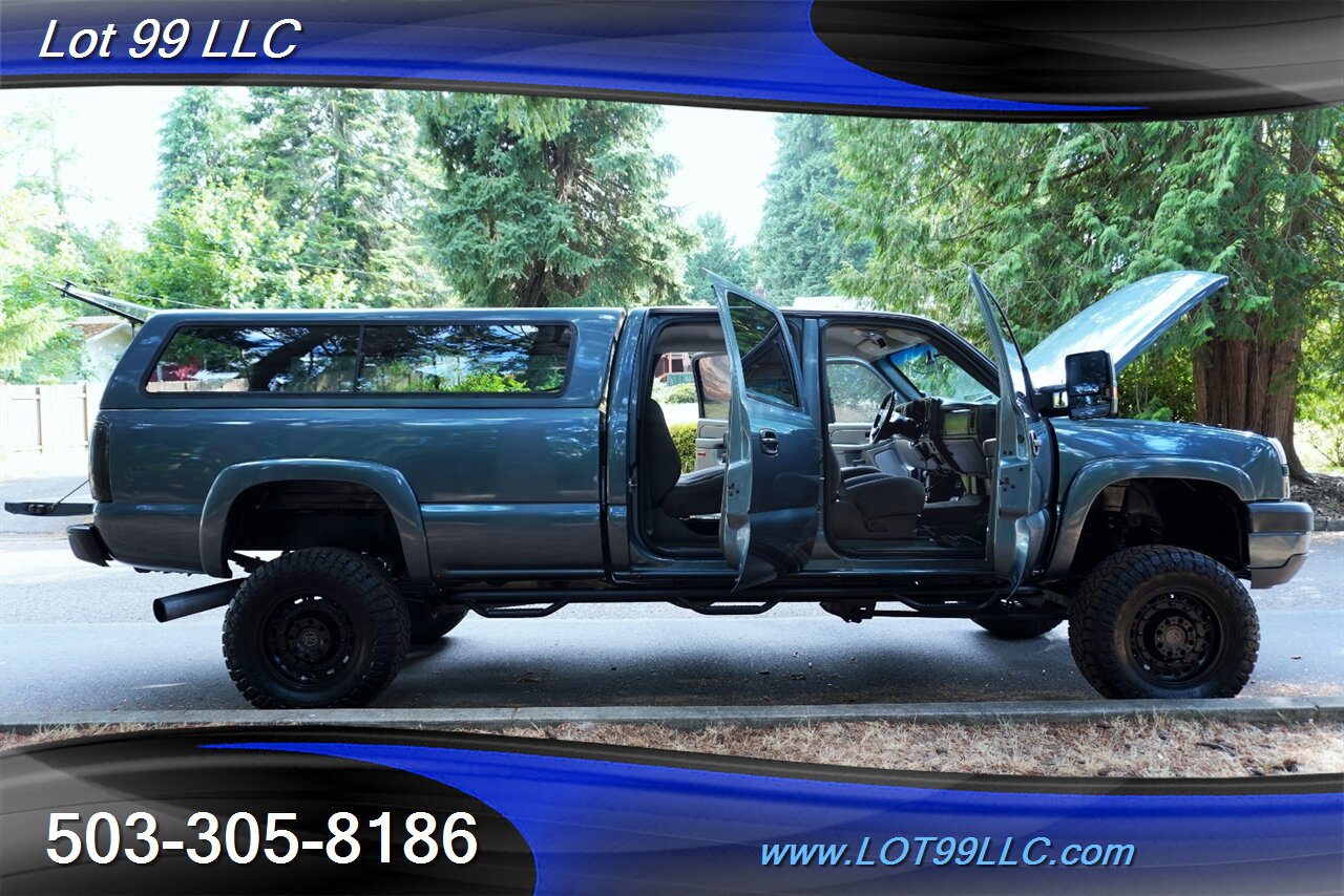 2007 Chevrolet Silverado 3500 LT2 4dr Crew Cab 4X4 6.6L Duramax LONG BED Lifted Black Wheels Newer Tires Matching Color Canopy - Photo 26 - Milwaukie, OR 97267