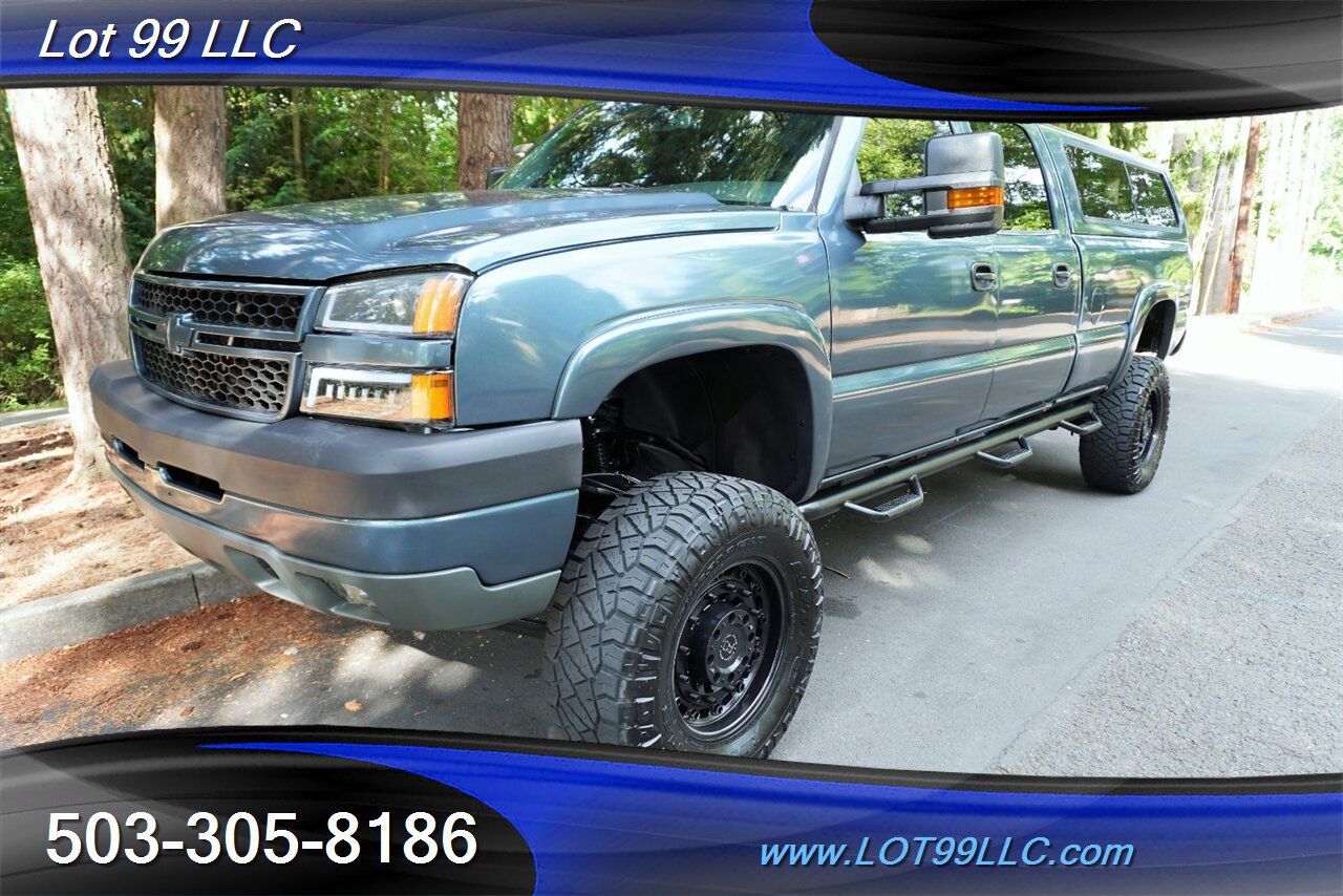 2007 Chevrolet Silverado 3500 LT2 4dr Crew Cab 4X4 6.6L Duramax LONG BED Lifted Black Wheels Newer Tires Matching Color Canopy - Photo 5 - Milwaukie, OR 97267
