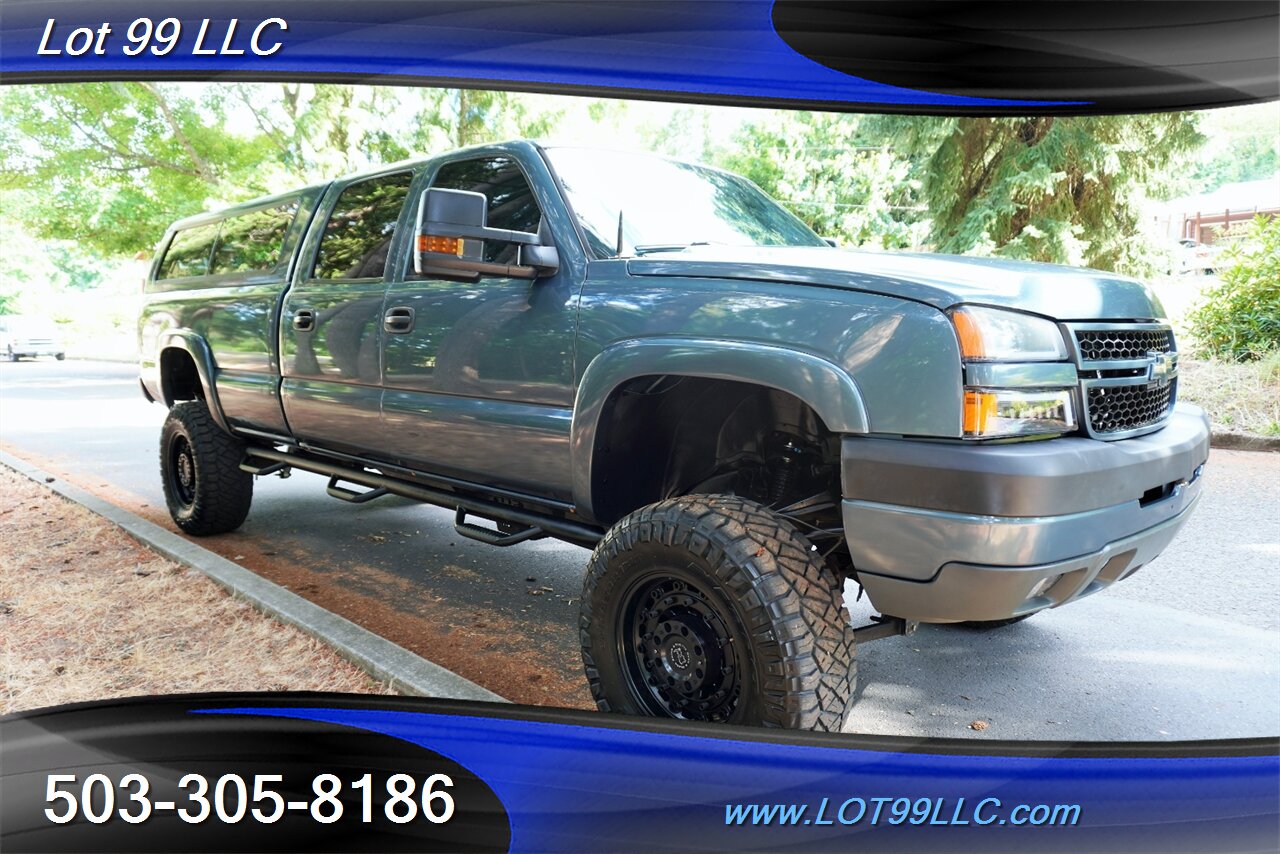2007 Chevrolet Silverado 3500 LT2 4dr Crew Cab 4X4 6.6L Duramax LONG BED Lifted Black Wheels Newer Tires Matching Color Canopy - Photo 7 - Milwaukie, OR 97267