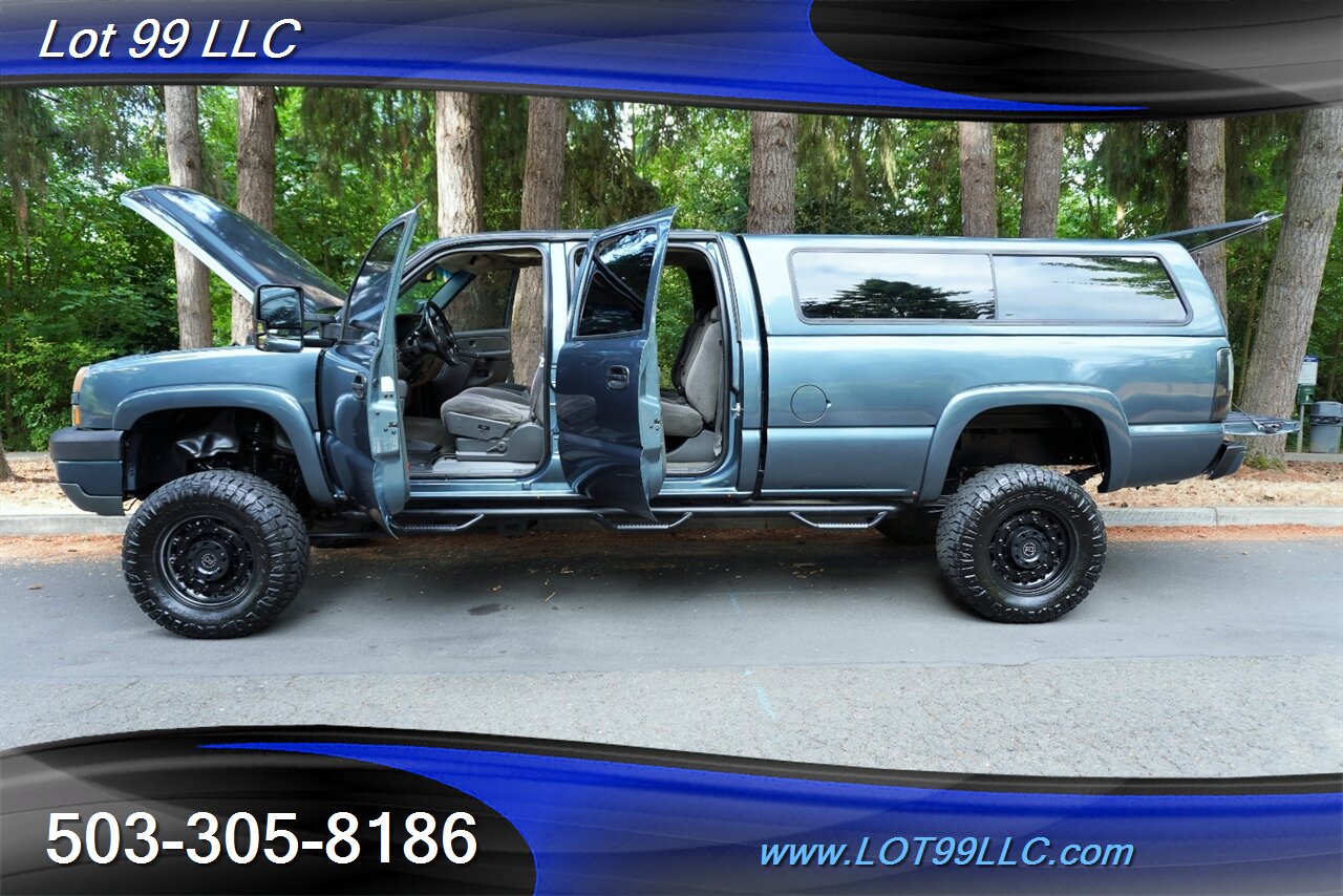 2007 Chevrolet Silverado 3500 LT2 4dr Crew Cab 4X4 6.6L Duramax LONG BED Lifted Black Wheels Newer Tires Matching Color Canopy - Photo 22 - Milwaukie, OR 97267