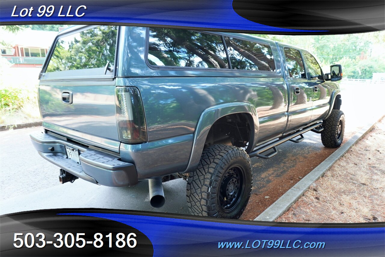 2007 Chevrolet Silverado 3500 LT2 4dr Crew Cab 4X4 6.6L Duramax LONG BED Lifted Black Wheels Newer Tires Matching Color Canopy - Photo 9 - Milwaukie, OR 97267
