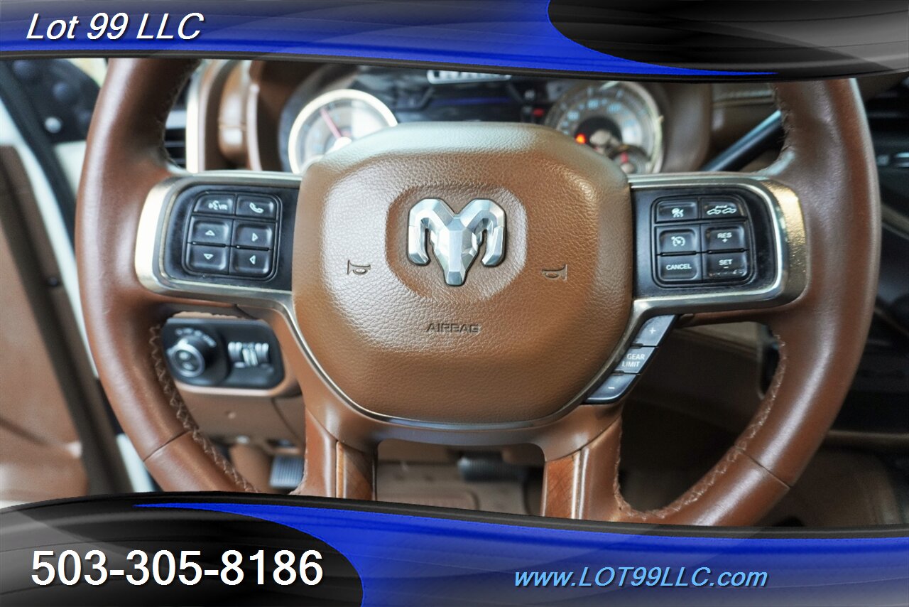 2019 RAM 3500 Laramie Longhorn 4X4 6.7L Cummins ZONE OFF ROAD LIFT FOX SHOCKS 24X14 AMERICAN FORCES NEW 37S TIRES - Photo 24 - Milwaukie, OR 97267