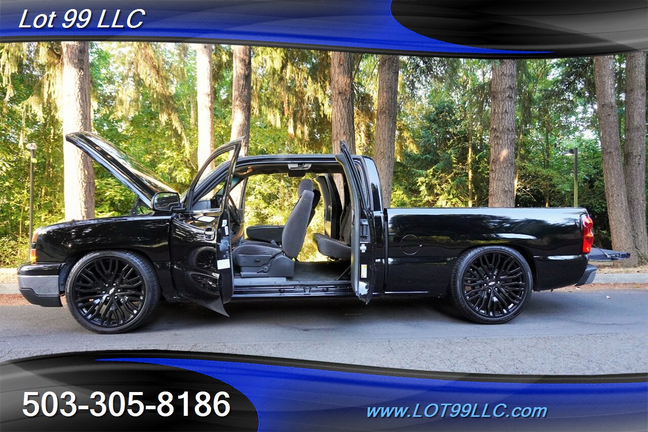 2006 Chevrolet Silverado 1500 LT1 Extended Cab Only 90K Low Miles Tinted Windows  Big SCREEN Black 24 Wheels Like New Tires LOWERED SUPER CLEAN - Photo 27 - Milwaukie, OR 97267